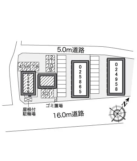 ★手数料０円★愛甲郡愛川町中津　月極駐車場（LP）